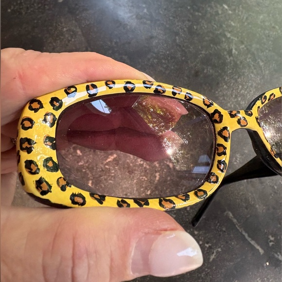 Animal print sunglasses - yellow/brown/black - Picture 11 of 12